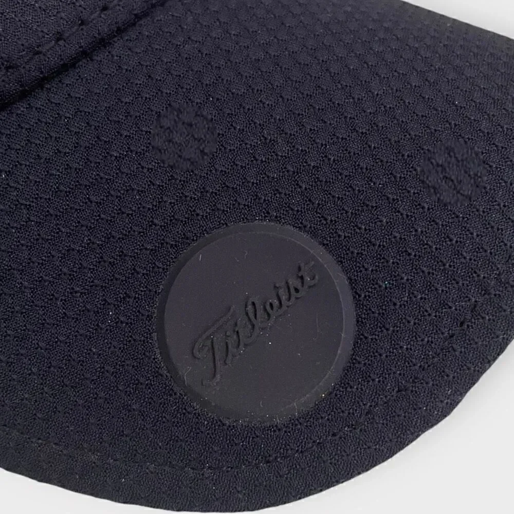 Titleist Polyester Pro V1 FootJoy Blue White Embossed Logo Hat Adjustable New - Picture 2 of 7